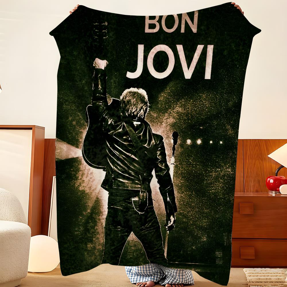 Музыкальный плед B-Bon J-Jovi, легкий, уютный, прочный, моющийся, милый, классный