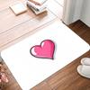 Принт «Сердце любви» Нескользящий маленький коврик Водонепроницаемый Легко чистящийся Напольный коврик для использования в помещении и на улице Прочное украшение для дома