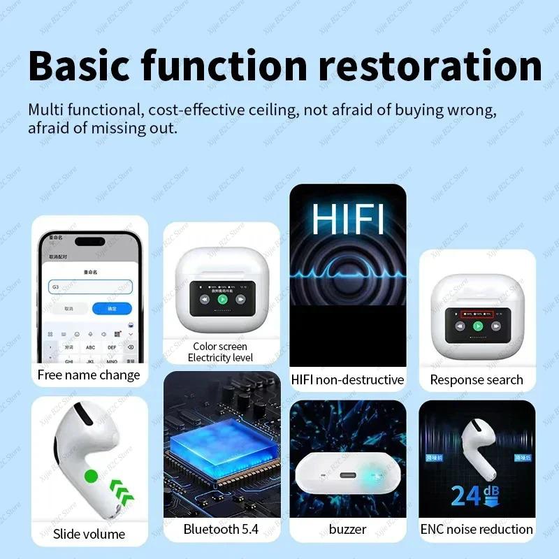Wireless Earphones TWS True Bluetooth Headset Window Waterproof Positioning Touch Control Earbuds For Android IOS