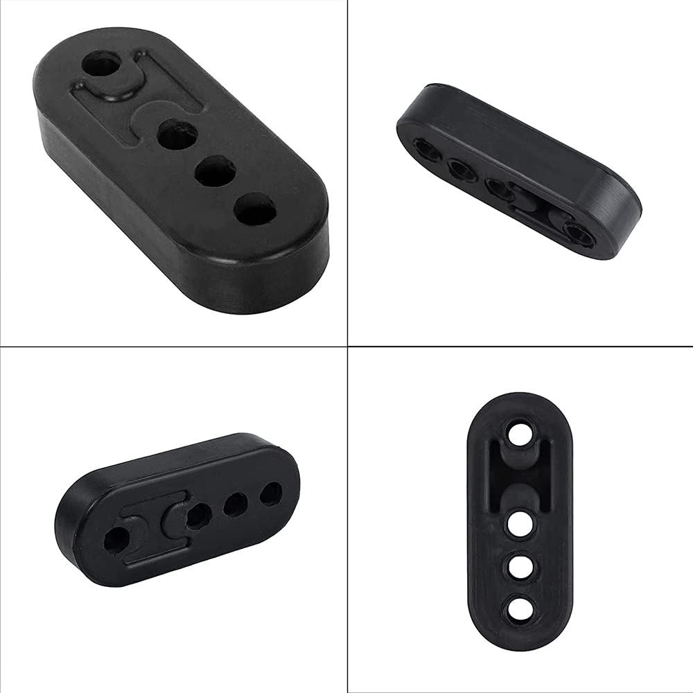 Renjzle 4 Piece Muffler Hanger Mount, Automobile, Universal Muffler Ring, Reinforced Muffler, Hanging Rubber,