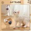 Cat Toy Electric Ball Automatic Interactive Spinning Ball Smart Sensing Pet Toy With Feather Mouse Attachment