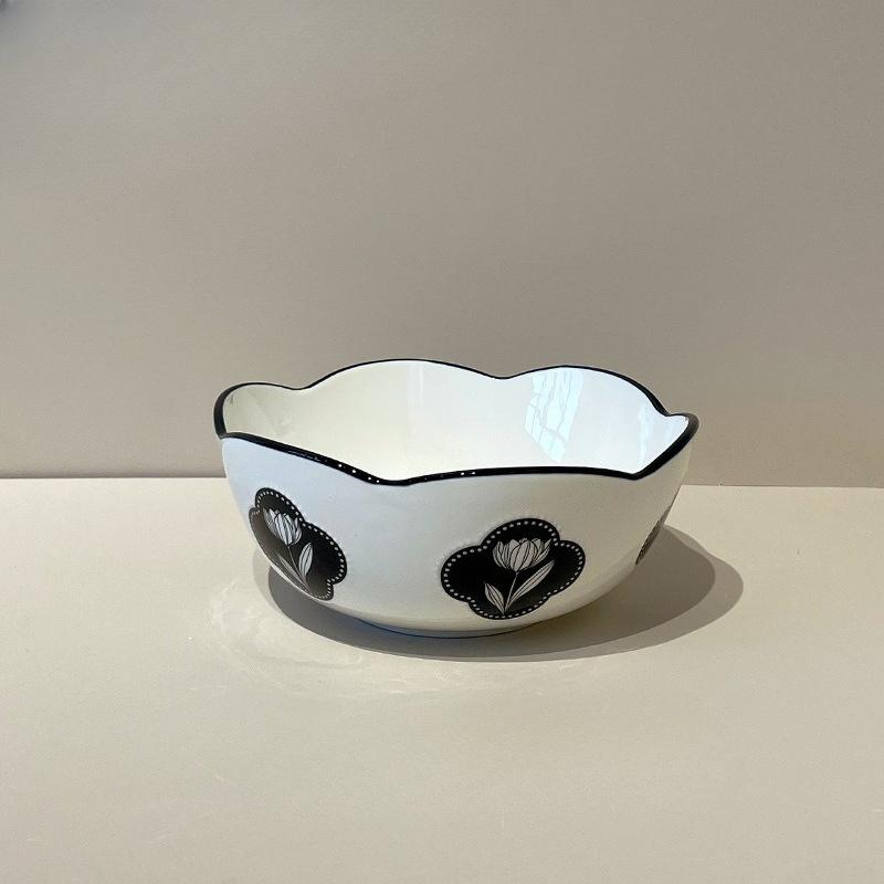 Винтажный керамический набор столовой посуды «Тюльпан» 2025 Новые ретро миски тарелки блюда столовая посуда