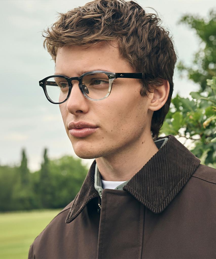 Lingkeonpeuleim Buffalo Horn Arnel Acetate Eyeglass Frames Tortoise