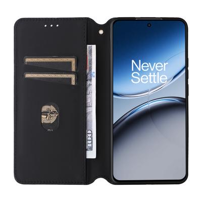 Кошелек-чехол для OnePlus Nord 4 с тиснением в виде ромбов из кожи