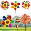 Toys Colorful Sunflower Windmills Layout Pinwheels Toys Plastic Wind Spinners DIY Wind Spinners