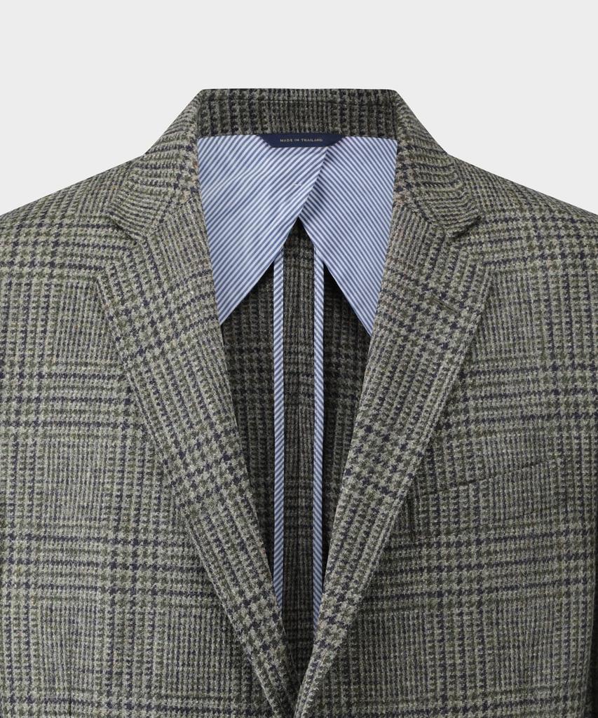 Brooks Brothers Abraham Moon Tweed Check Jacket (Olive) (Bbjsmmf403)