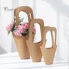 20 Pcs Kraft Paper Bouquet Bags with Handle Flowers Wrapping Gift Bags 3 Sizes Floral Gift Bags Cone Shape Handheld Flower DIY Bags for Weddings