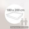 Protège matelas - Imperméable - 180 x 200 cm - 100% Coton - Anti-bactérien - Lavable 90°