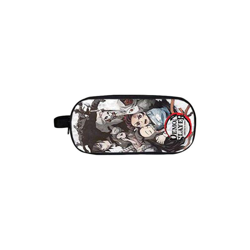 Модный рюкзак Demon Slayer с просторными отделениями и мультяшным дизайном