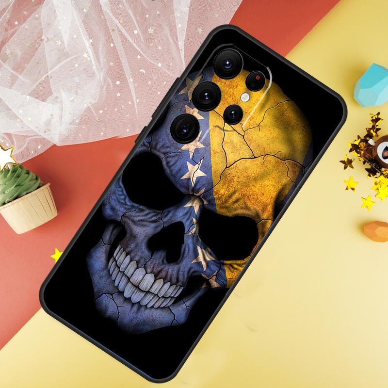 Флаг Боснии и Герцеговины Чехол Для Samsung Galaxy S24 Ultra S23 S22 Plus S21 S20 FE S8 S9 S10 Note 10 20 Ultra Чехол