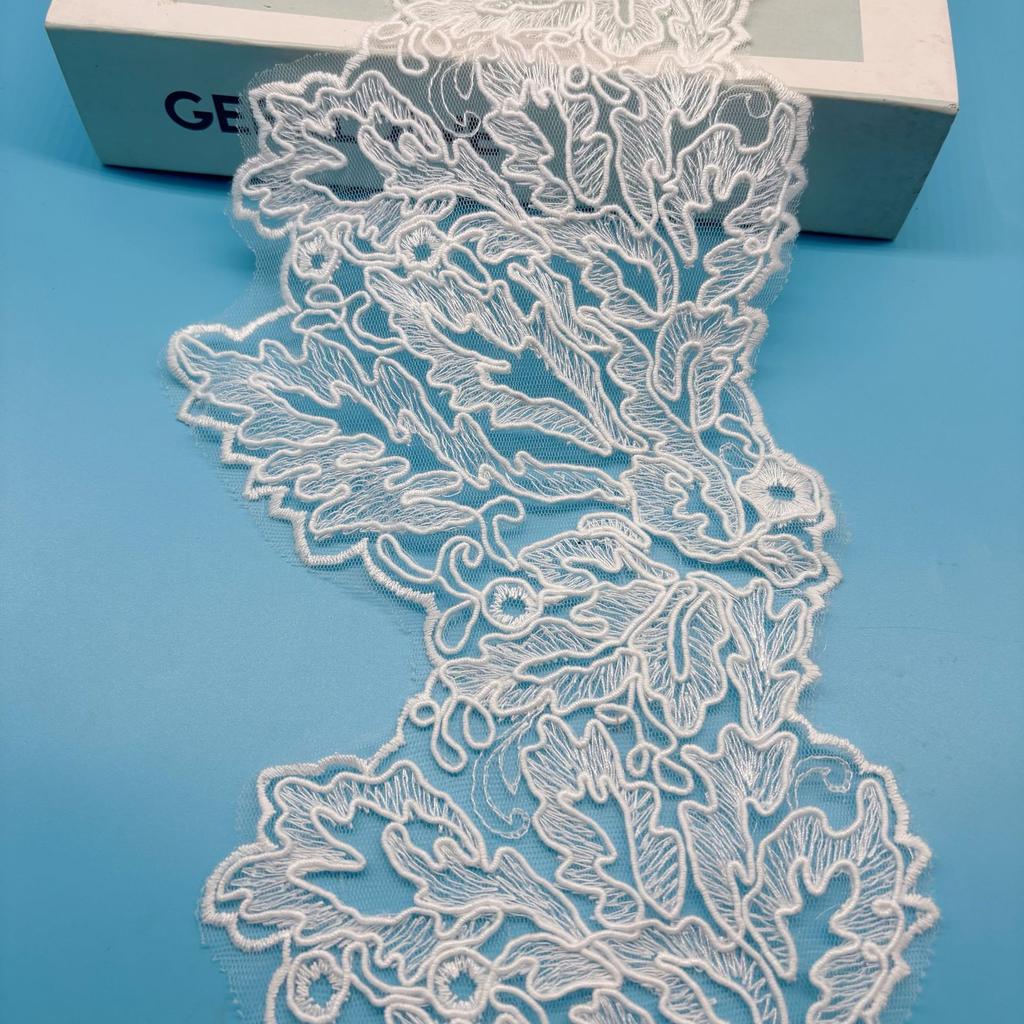 Rope Strand Barcode Embroidery Lace Women Lace Lolita Clothing Hem Accessories