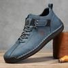 Модный Новый Дизайн 2025 Мужские Кожаные Кроссовки Мужские Дышащие Кожаные Туфли Кожаная Ручная Работа Повседневная Мужская Обувь Мужские Ботильоны для Улицы