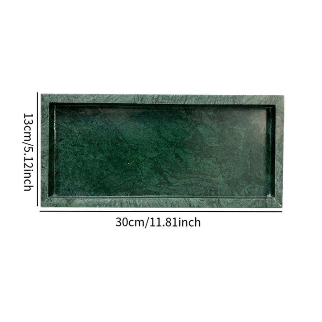 Мраморный Камень Поднос для Сервировки Лосьон Косметика Органайзер для Ювелирных Изделий Мраморный Элегантный Поднос для Ювелирных Изделий для Клуба Туалетного Столика Офиса Кухни Дома