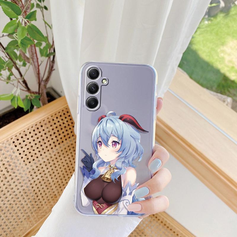 Мягкий прозрачный силиконовый чехол с рисунком из мультфильма для Samsung A55 M35 S24 Xiaomi Redmi Note 13 Poco C65 iPhone Camera Противоударный защитный чехол