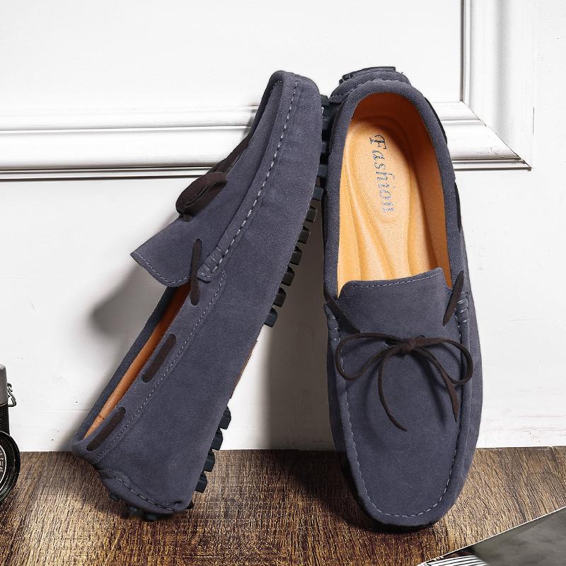 Fashion 2025New Hot Selling Men Casual Leather Loafers Fashion Elegant Business Genuine Leather Shoes Outdoor Anti Slip Walking Shoes