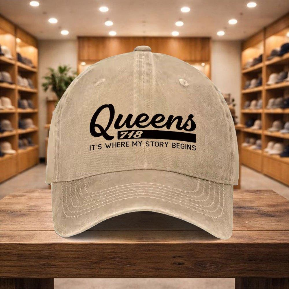 pc Baseball Cap a Casual Duckbill Hat My Story Begins Here with a New Versatile Hat Adjustable Sports Cap Suitable for Vacat