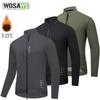 WOSAWE осень-зима мужская велокуртка ветрозащитная термофлисовая светоотражающая с длинным рукавом теплая одежда для шоссейного велосипеда