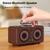 Портативная ретро Bluetooth-колонка, уличная стерео звуковая панель, сабвуфер, беспроводной музыкальный плеер с микрофоном для телефона IOS Andriod