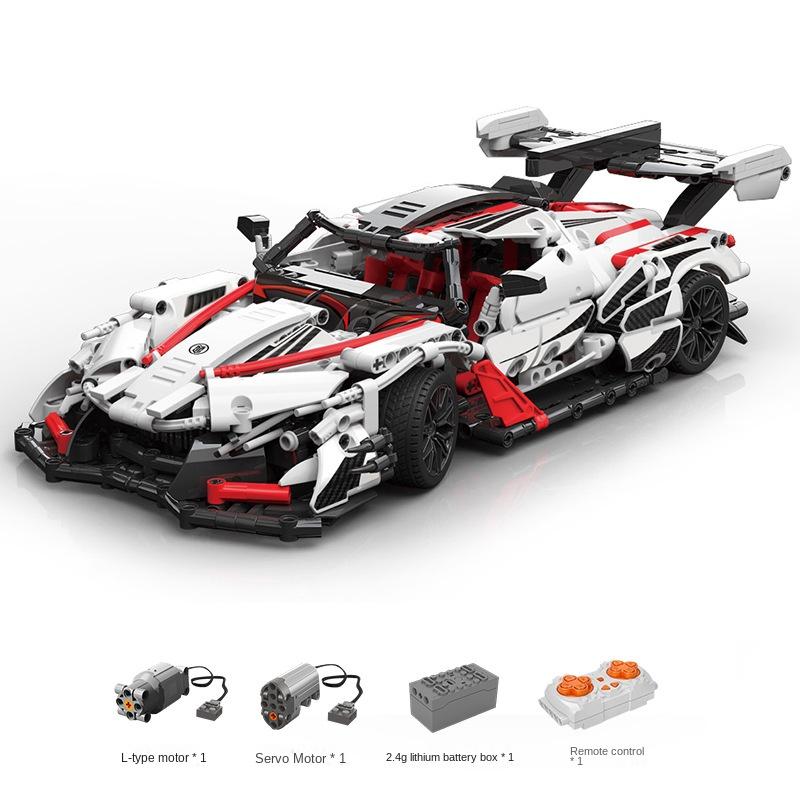 High-Tech MOC 88301 RC Remote Control Gumpert Apollo IE Super Racing Car Model Building Blocks Christmas Toys Birthday Gifts