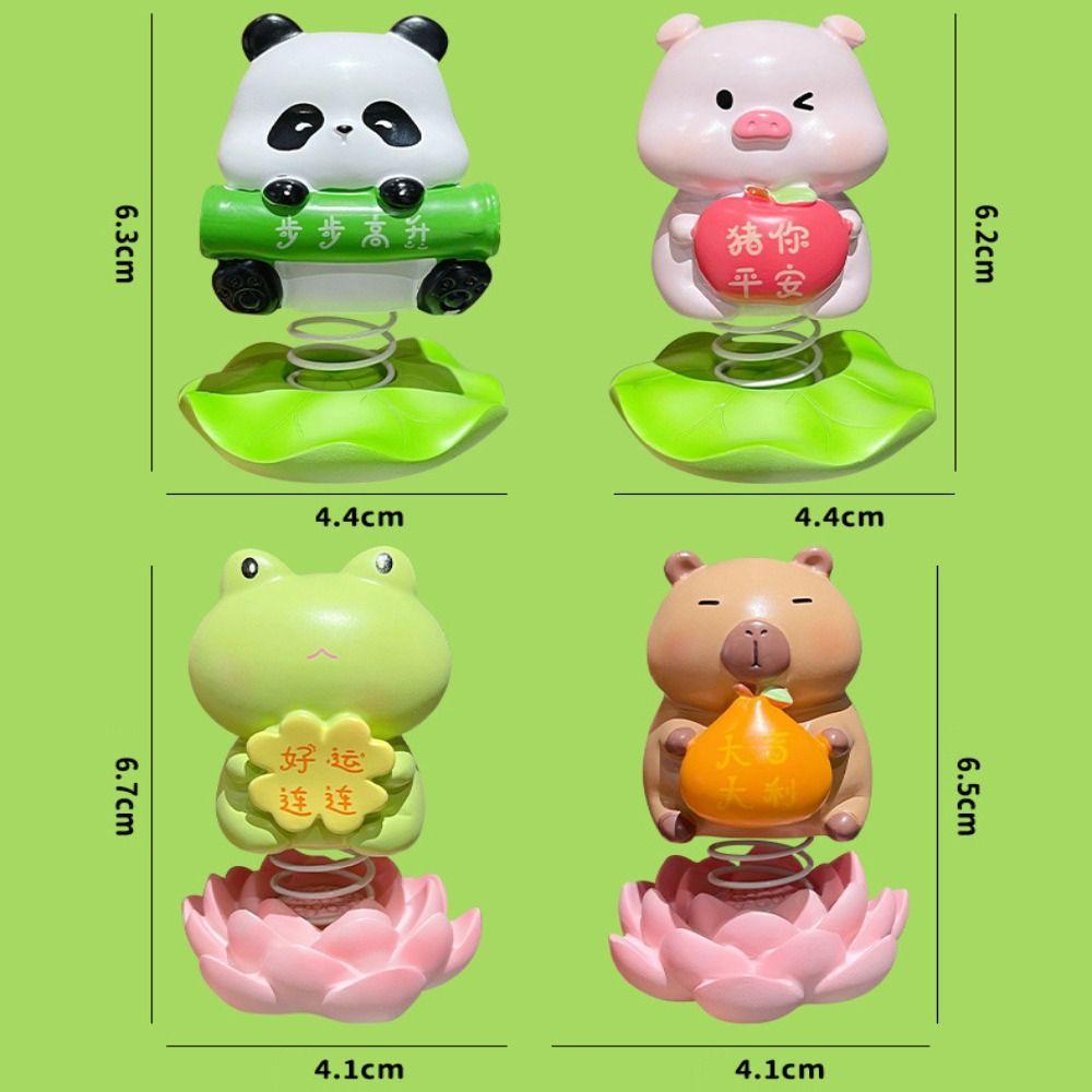 Capybara Car Ornament Panda Car Interior Accessory Creative Dashboard Decoration  Desktop