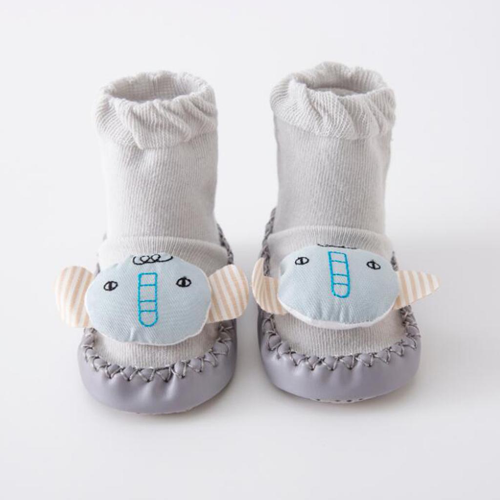 Newborn Baby Cartoon Newborn Baby Girls Boys Anti-Slip Socks Slipper Shoes Boots