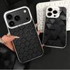 Мягкий чехол для телефона с крутым узором из углеродного волокна для iPhone 15 16 17 Pro Max 17Air 16E 14 Plus 13 12 Mini, противоударная задняя крышка