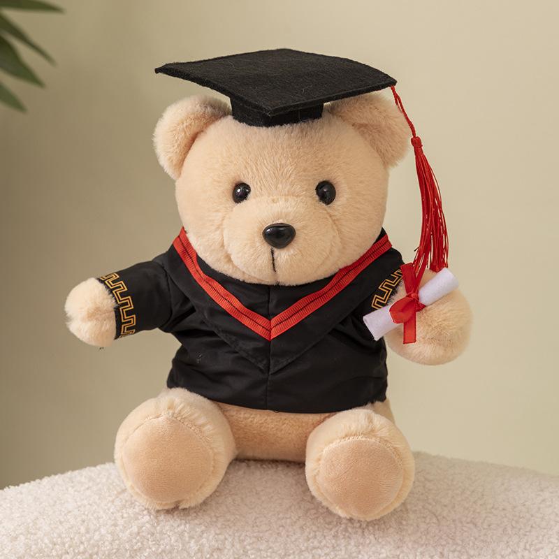 Wear Doctor Hat Graduation Season Bear Doll Dr. Bear Plush Teddy Bear Doll School