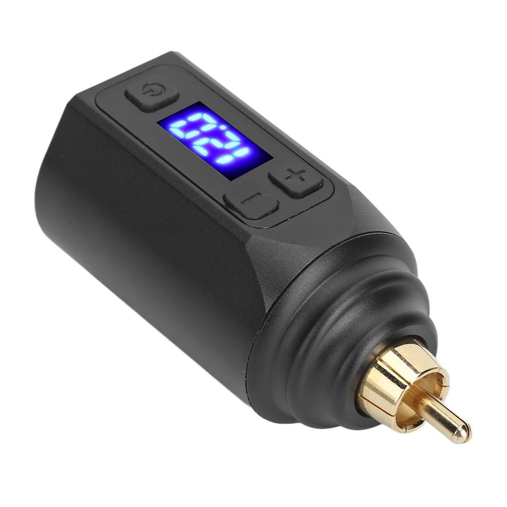Wireless Tattoo Battery Tattoo Machine Power Supply RCA Interface Adjustable Voltage 3‑12V Power