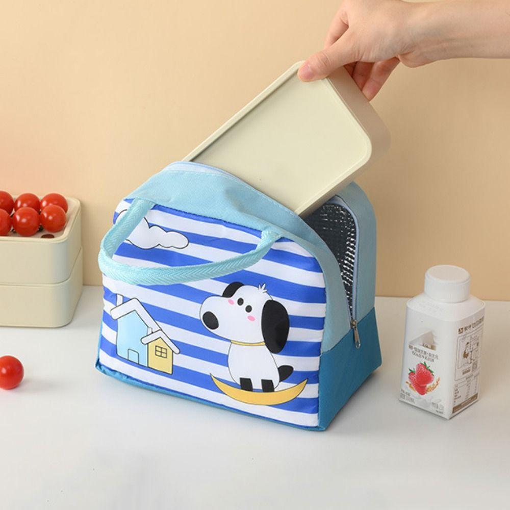 Cartoon Thermal Meal Tote Bag Thickened Portable Lunch Box Practical Food Storage Bag  School