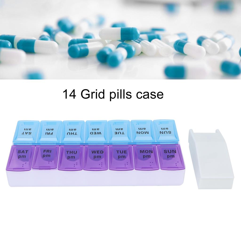 AM PM 7 Days Pills Case Weekly Pills Organizer Капсулы Добавки Витамины Таблетки Дорожная Коробка Таблеток
