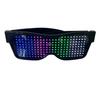 LED Glasses Customizable BT LED Glasses Colorful Light Glow Glasses DIY Messages 31 Animations 11