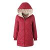 European Version of Women's Clothing Lamb Wool New Medium and Long Rhombus Cotton-padded Clothes Loose Coat Women's Winter Tide