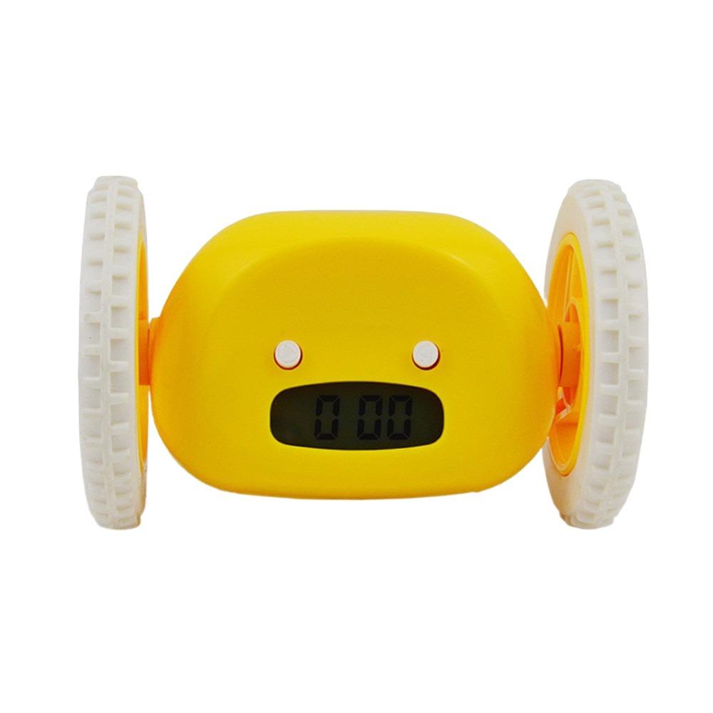 Волшебные часы с бегущим колесом, уникальный ленивый будильник, 4 цвета, будильник с движущимся колесом, спальня