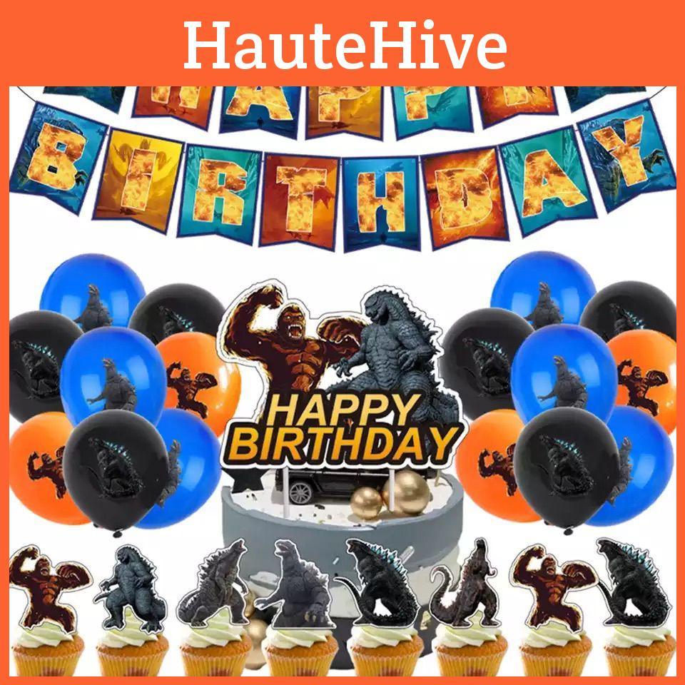 Принадлежности для детской вечеринки в стиле Годзиллы для веселого и праздничного торжества