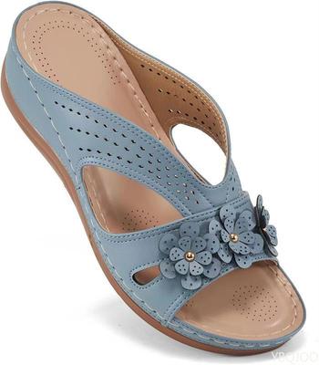 Модная летняя пляжная обувь Женские удобные сандалии Повседневная обувь для ходьбы Нескользящая обувь Модные платья Ботильоны Богемные балетки Zapatos Mujer