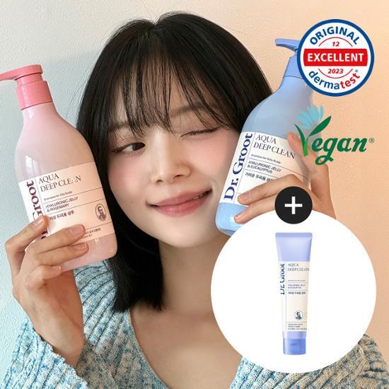 Dr. Groot Aqua Deep Clean Hair Loss Symptom Relief Shampoo 330ml+100ml (Oily Scalp/Itchy Scalp)