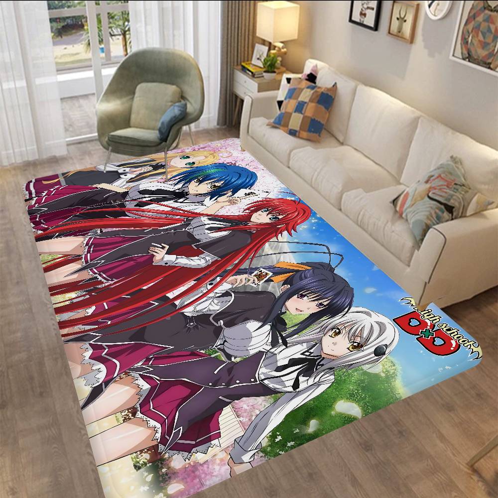 H-High S-School DxD Anime Entrance Door Mat Nordic Style Home Doormat Bathroom-Toilet Mats Bedroom Hotel Decor Mat