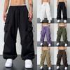 Streetwear Summer Cargo Pants Men Multi-pocket Harajuku Fashion Casual Men's Jogger Pants Wide Leg Loose Hip Pop Pants