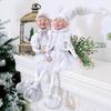 2PCS Christmas Elf Couple Plush Doll Christmas Tree Decoration Navidad New Year Pendant Ornaments Home Decor Kids Toy Gift