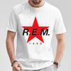 Рок-группа R.E.M Футболка REM Футболка группы Folk Rock Post Punk Одежда для бойфренда и девушки Подарок Уличная одежда Футболка
