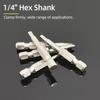 Triangle Head Screwdriver Bit Set Magnetic 1/4" Hex S2 Steel Security Triangular Screw Driver Bits Ratchet Wrench Hand Tools