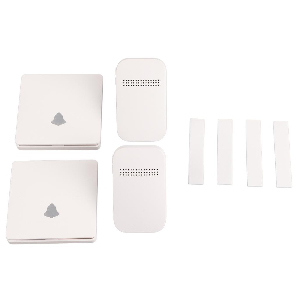 Дверной звонок с автономным питанием 2 из 2 433 МГц 38 мелодий беспроводной дверной звонок для домашнего переменного тока