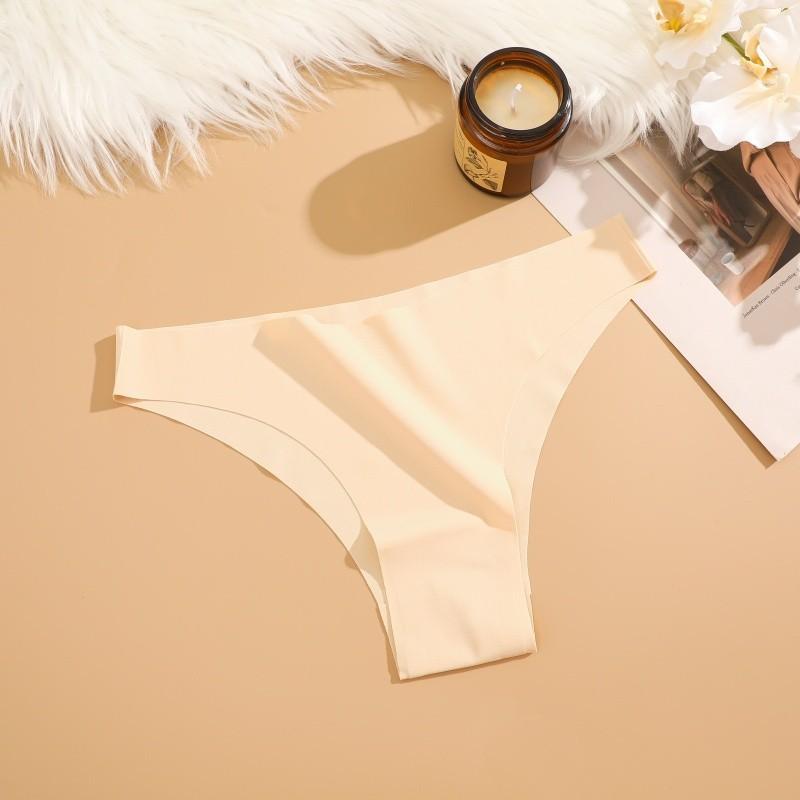 FINETOO Women Seamless and Traceless Panties Solid Color Underwear Soft and Comfortable Lingerie 12 Colors