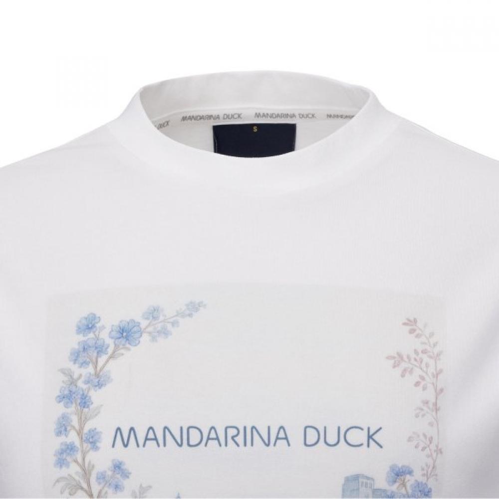 Mandarina Duck Женская футболка с ботаническим принтом S h7S09150