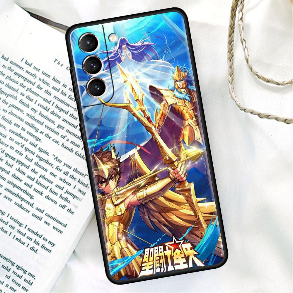Черный мягкий чехол для телефона для Samsung Galaxy S22 S21 S20 Ultra FE S9 S8 S10 Plus Note 20 10 9 Fundas Обложка Сейнт Сейя Япония Аниме