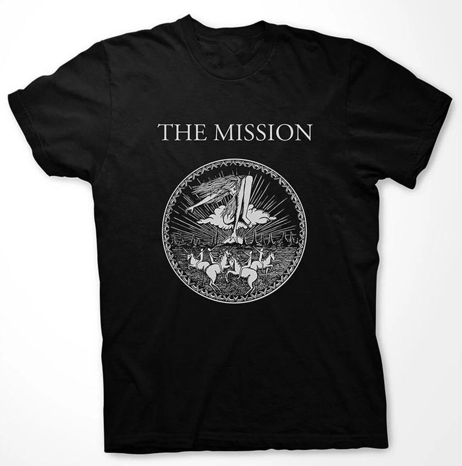 Vtg The Mission Band Music Lover Cotton Black Full Size Unisex Tee Shirt