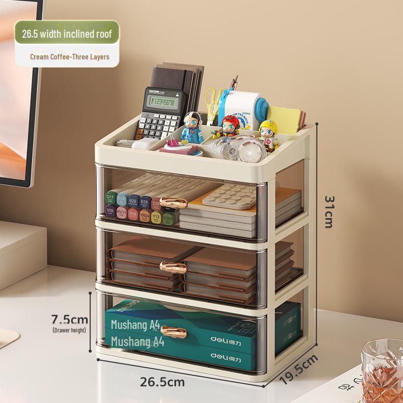 Пластиковый настольный органайзер для канцелярских принадлежностей и косметики