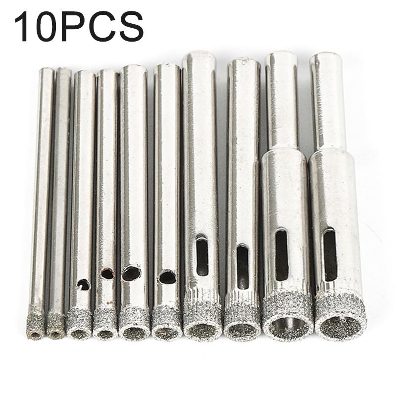 Drill Bits Granite Equipment 10pcs/Set Accessories Diamond Coated Core