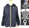 K-way Nylon Parka Women S Navy Blue Mountain Windbreaker Polyamide Jumper Hoodie cBH630(USED)