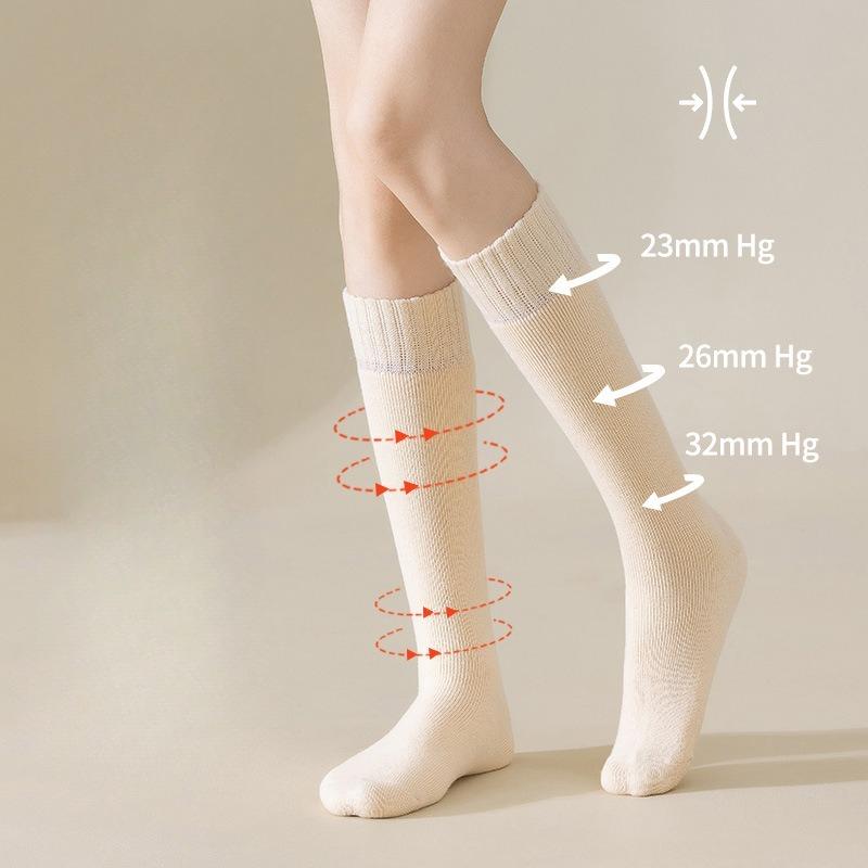 High-content Cashmere Calf Socks for Women, Long Autumn and Winter Wool Socks, Thickened with Cashmere, Comfortable and Warm Sleep Socks